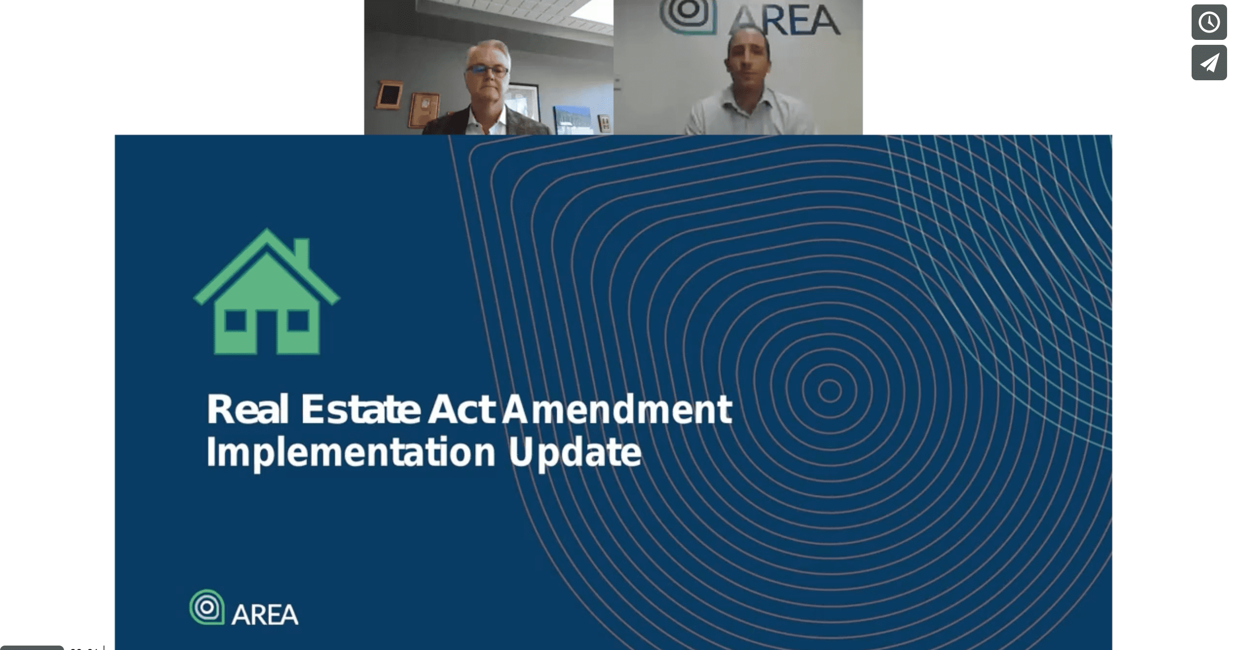 Webinar Real Estate Act Implementation Update